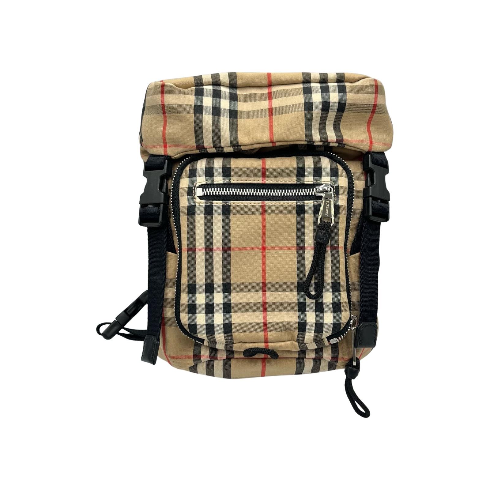 バーバリー BURBERRY ウエストバッグ ボディバッグ ベルトバッグ 8014430 ポリエステル ベージュ メンズ