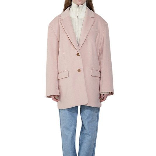 CHAROL シャロル オーバーサイズ テーラー カラー コート ジャケット