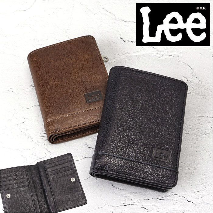 ブラウン Lee cross 二つ折り財布 Lee リー 財布 二つ折り 320-1895 二