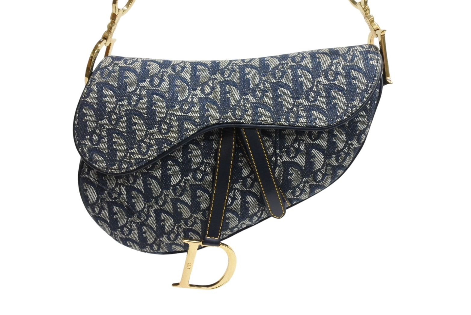 【極美品】Dior オブリーク トロッター サドルバッグ ショルダー Christian Dior】【別売りショルダーストラップ付】【トロッター