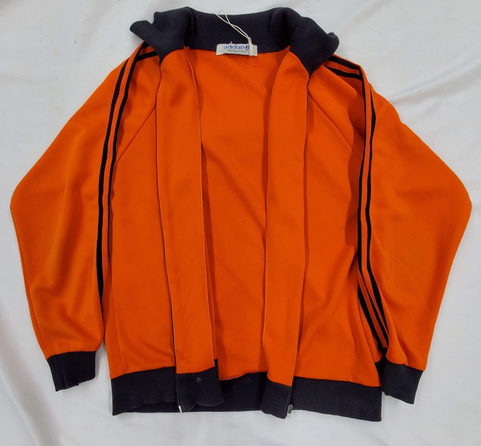 80s トラックジャケット アディダス オレンジ×ブラック デサント 0c853cf353b465d2d3530a99f45464