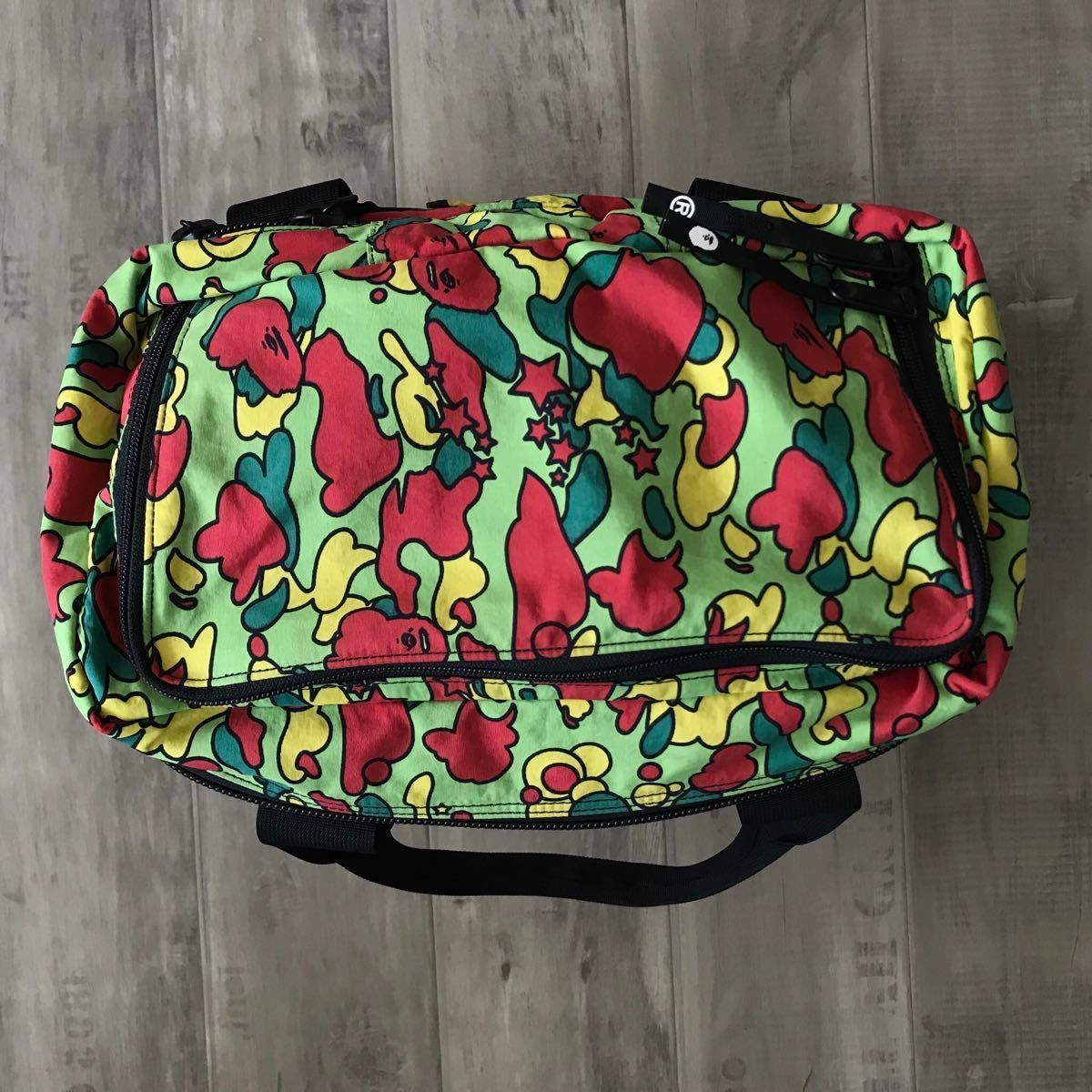 ★激レア★ psyche camo DJ bag a bathing ape BAPE bag サイケカモ sta camo エイプ ベイプ nigo  ショルダー バッグ レコード pharrell