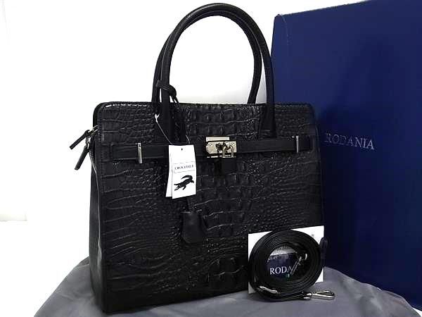 □極上□本物□新品□未使用□ RODANIA ロダニア クロコダイル
