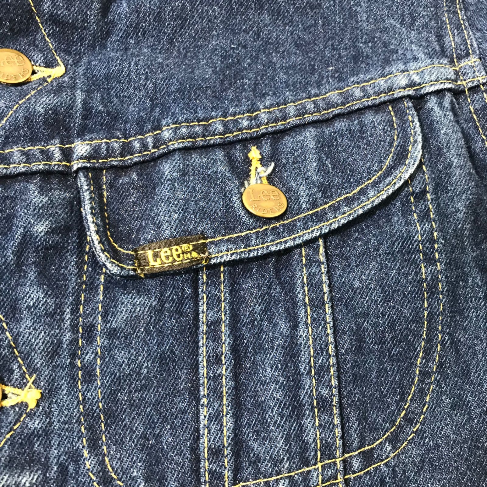 Lee ダークグレー デニムジャケット　made in USA M0827-4-F Lee リー デニムジャケット Gジャン made in USA 18