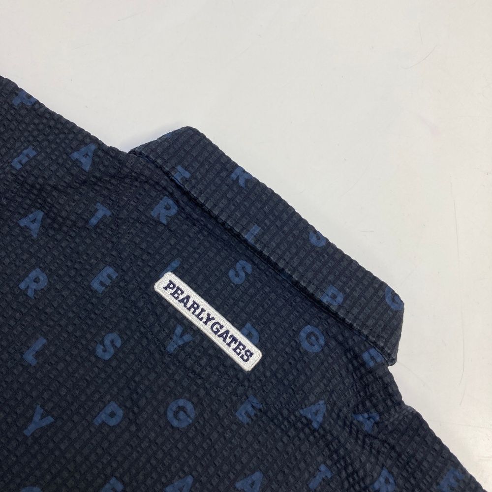 サイズ：0 PEARLY GATES パーリーゲイツ 半袖ポロシャツ ストライプ 総