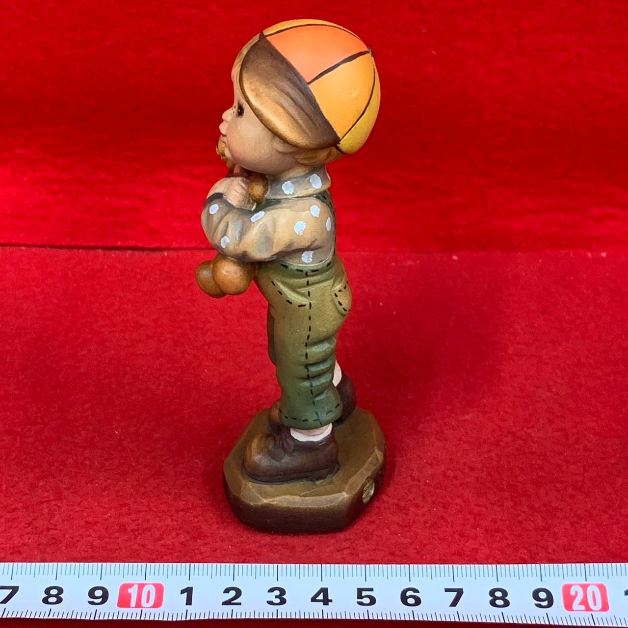 アンリ人形　イタリア アンリ人形 木彫り サラケイ Bearly Ready 12cm Anri イタリア 置物 J1