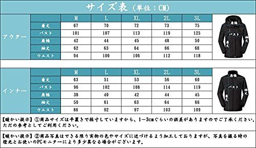 セール】ブラック_M [Gopune] レディース アウトドア ジャケット 裏