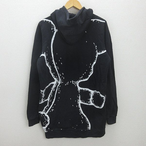 H□モノマニア/monomania ロング丈 プルオーバーパーカ【F】黒 H□モノマニア/monomania ロング丈 プルオーバーパーカ【F】黒