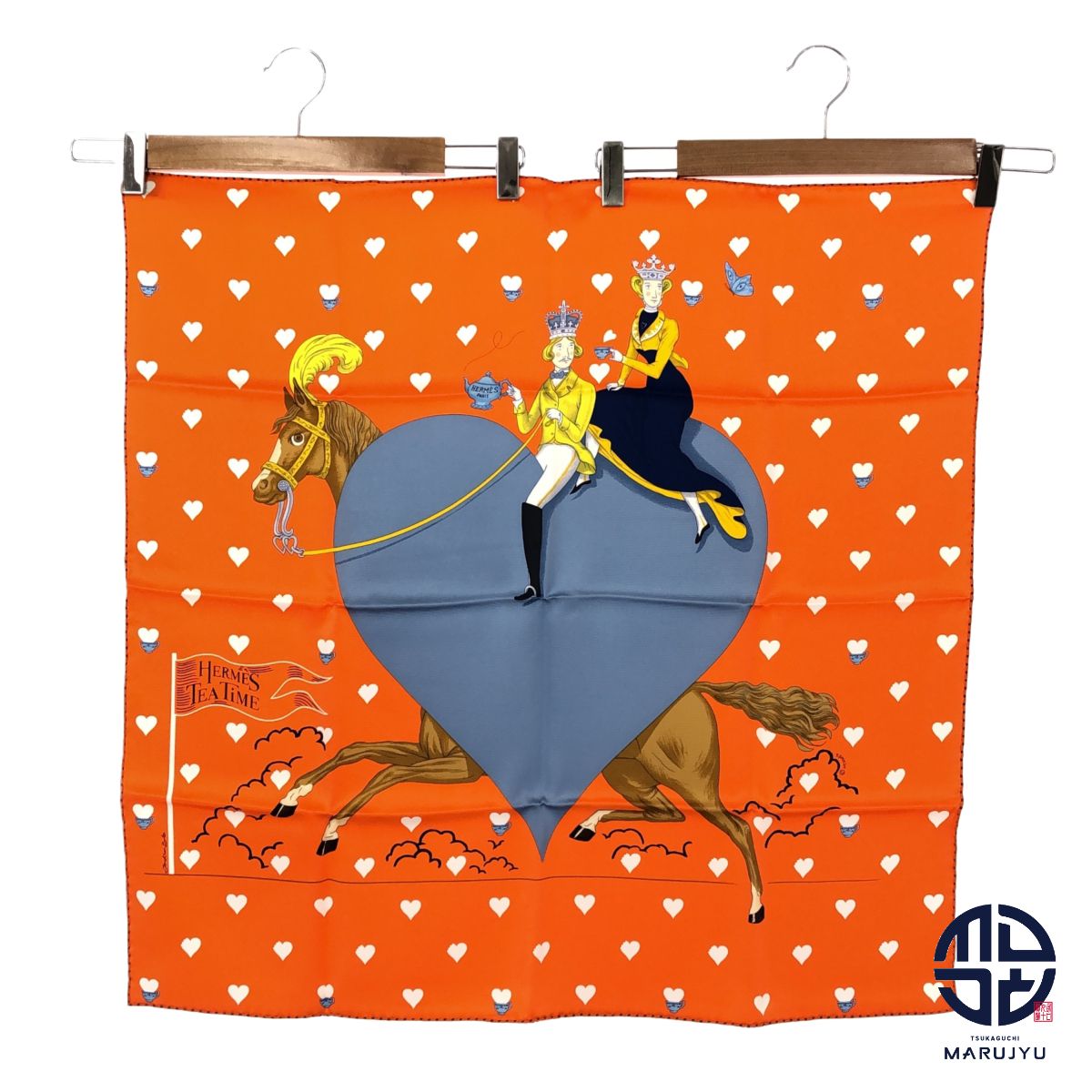 HERMES エルメス カレ70 HERMES TEA TIME エルメス ティータイム  