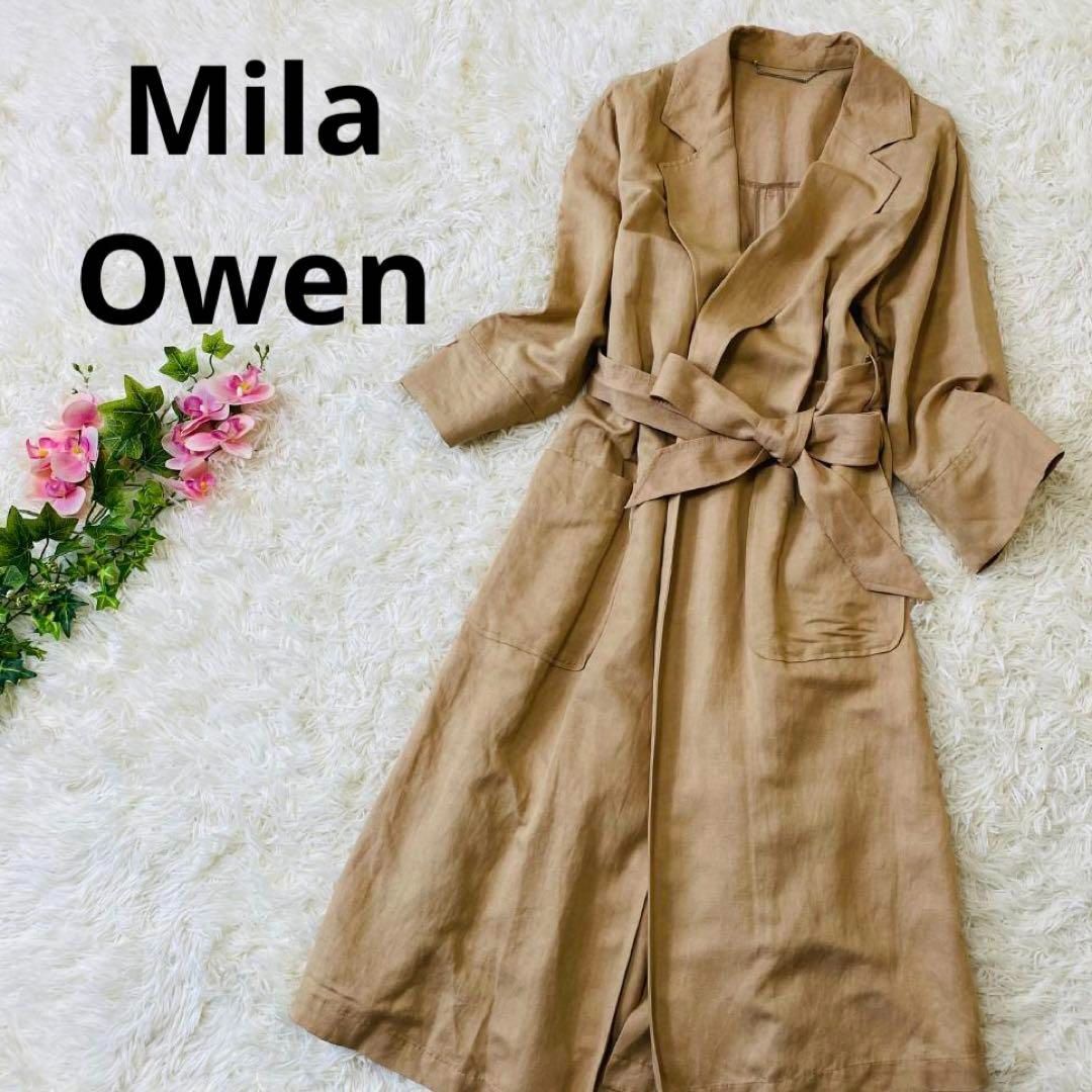 Mila Owen レディース 上質 スプリング リネン コート レーヨン - Lisa