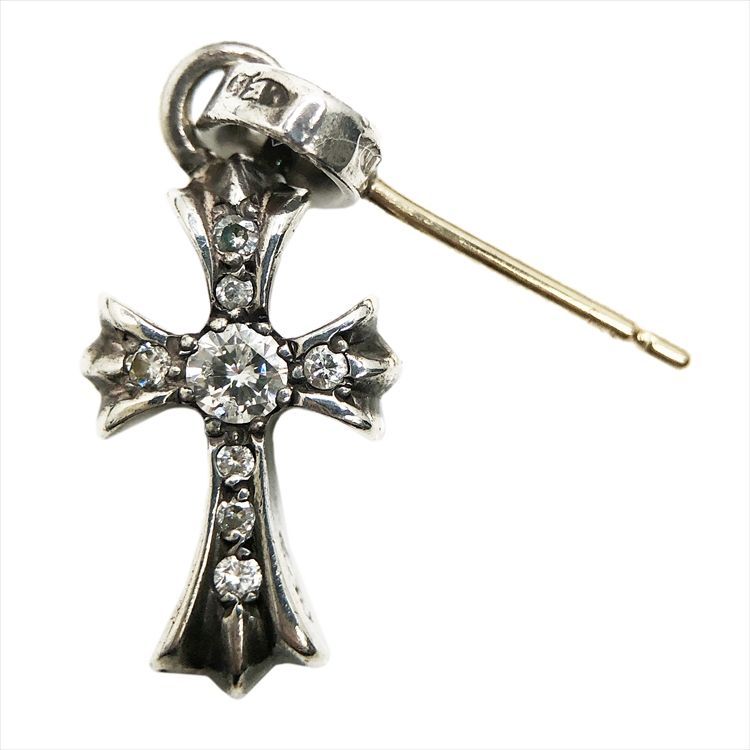 ChromeHearts クロムハーツ BBY F PPRCHN P D ベビーファットチャーム ベイビーファットチャーム アフターパヴェダイヤモンド ピアス シルバー