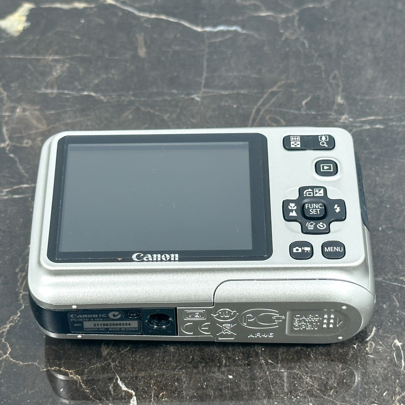 美品】Canon PowerShot A495 デジタルカメラ 単3電池駆動 D25