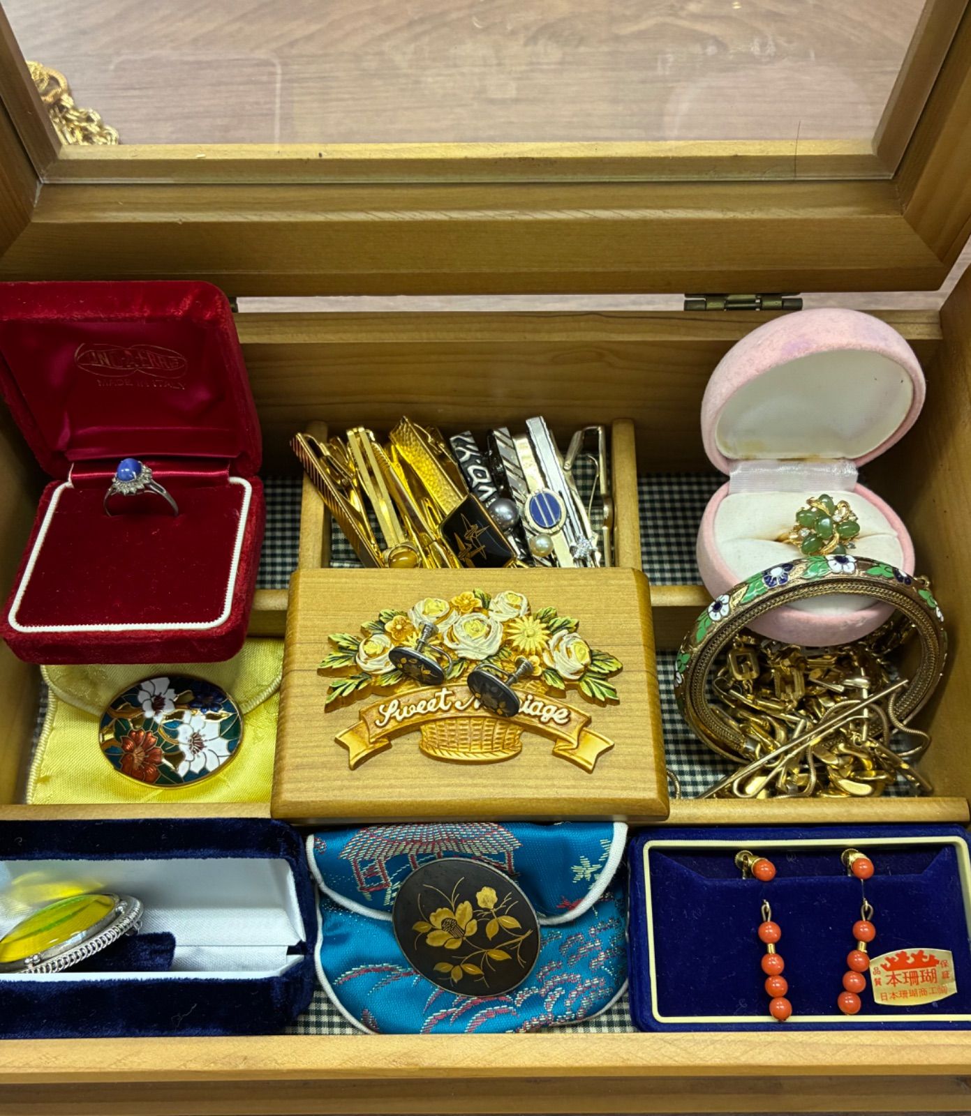 ⭐︎アクセサリーまとめ売り 1,000g 50点以上 宝石箱【管理番号