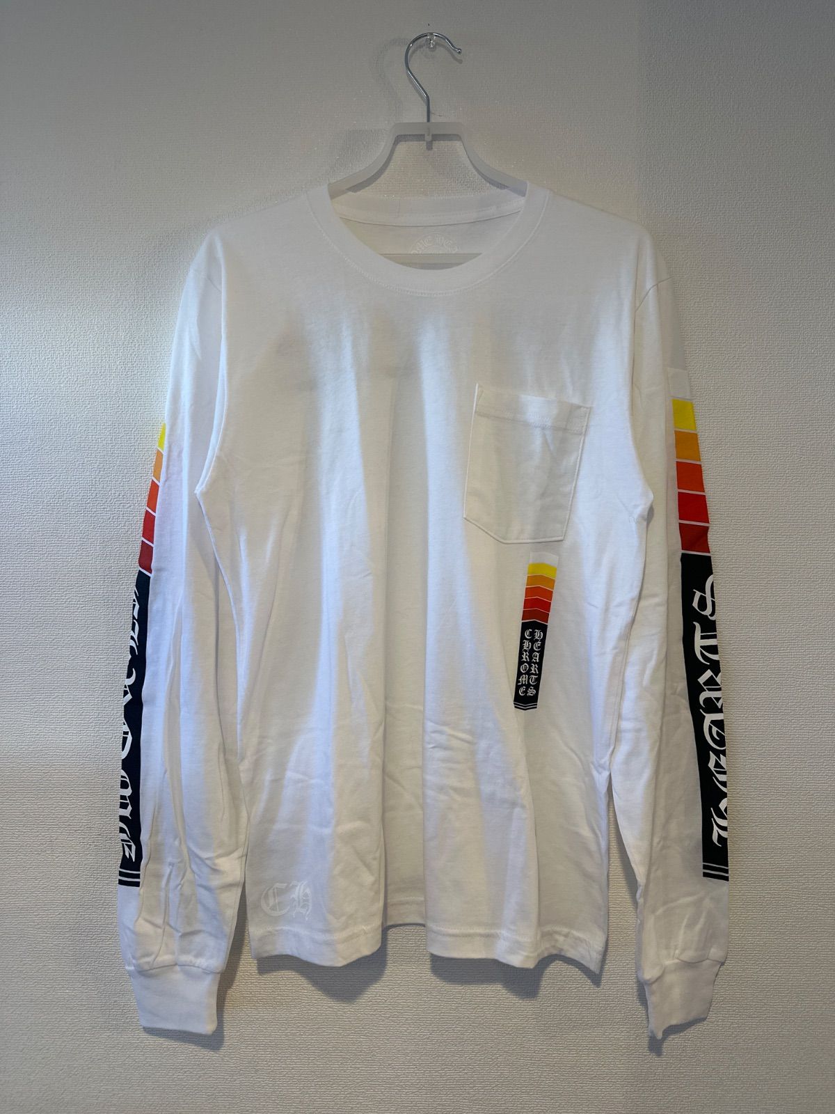 【新品未使用】CHROME HEARTS 252415 T-SHIRT C21-1A WHT/MULTI M クロムハーツ ロンT 長袖