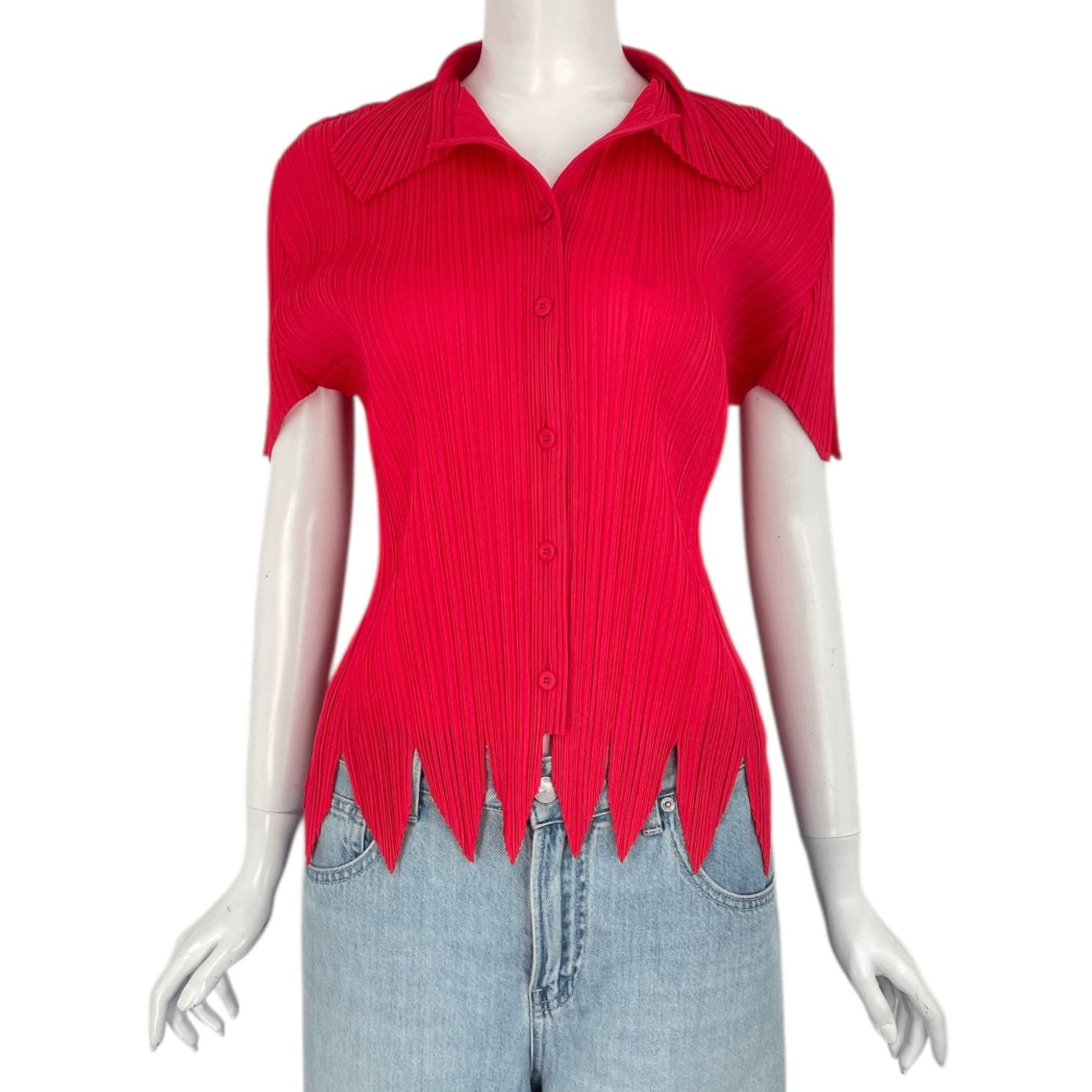 ISSEYMIYAKE／PLEATS PLEASE／日本製半袖／プリーツプリーズ 極美品 ISSEY MIYAKE イッセイミヤケ PLEATS PLEASE プリーツ
