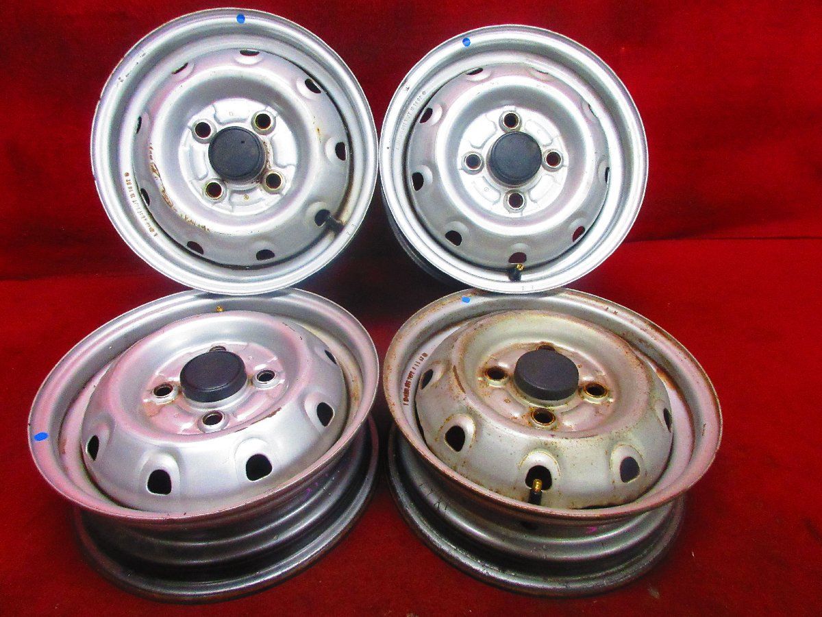 スチール ホイール 4本 スズキ エブリィ キャリィ 純正 12×4.00B 4穴