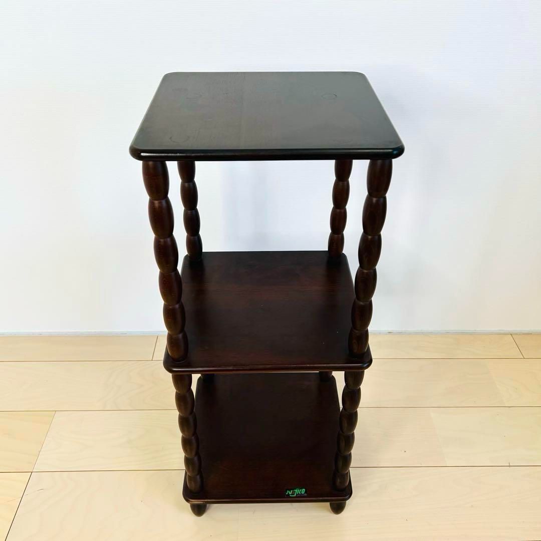 Najico ナジコ アンティーク家具 昭和家具　飾り棚 ナジコ 木製 3段 オープンシェルフ 飾り棚 家具 昭和レトロ