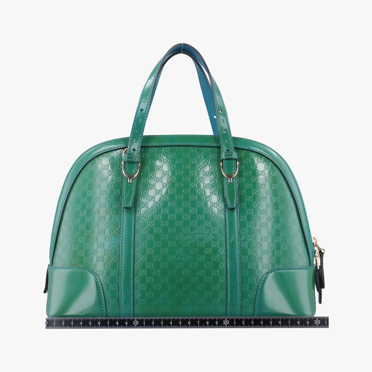グッチGucciマイクログッチシマグリーンパテント309617G016519733
