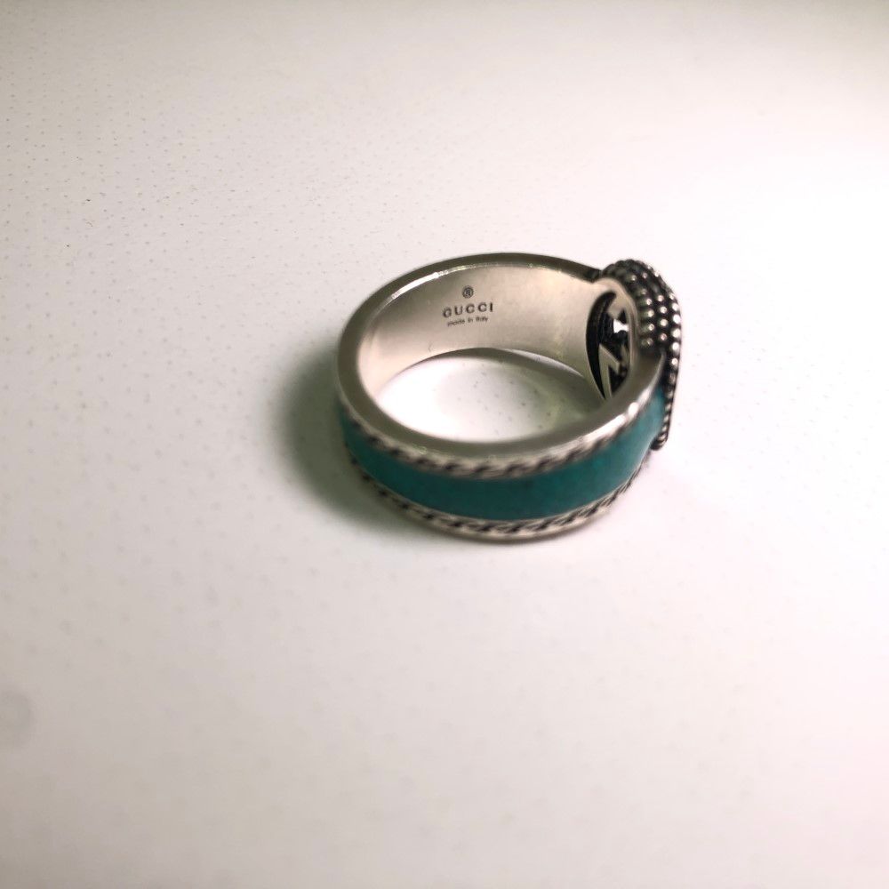 07w19260 Gucci グッチ シルバーリング シルバー925 ターコイズ 1278