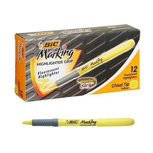  まとめ ＢＩＣジャパン 水性マーカー マーキングG HI BX 12 J イエロー マーカー マーカー 蛍光ペン