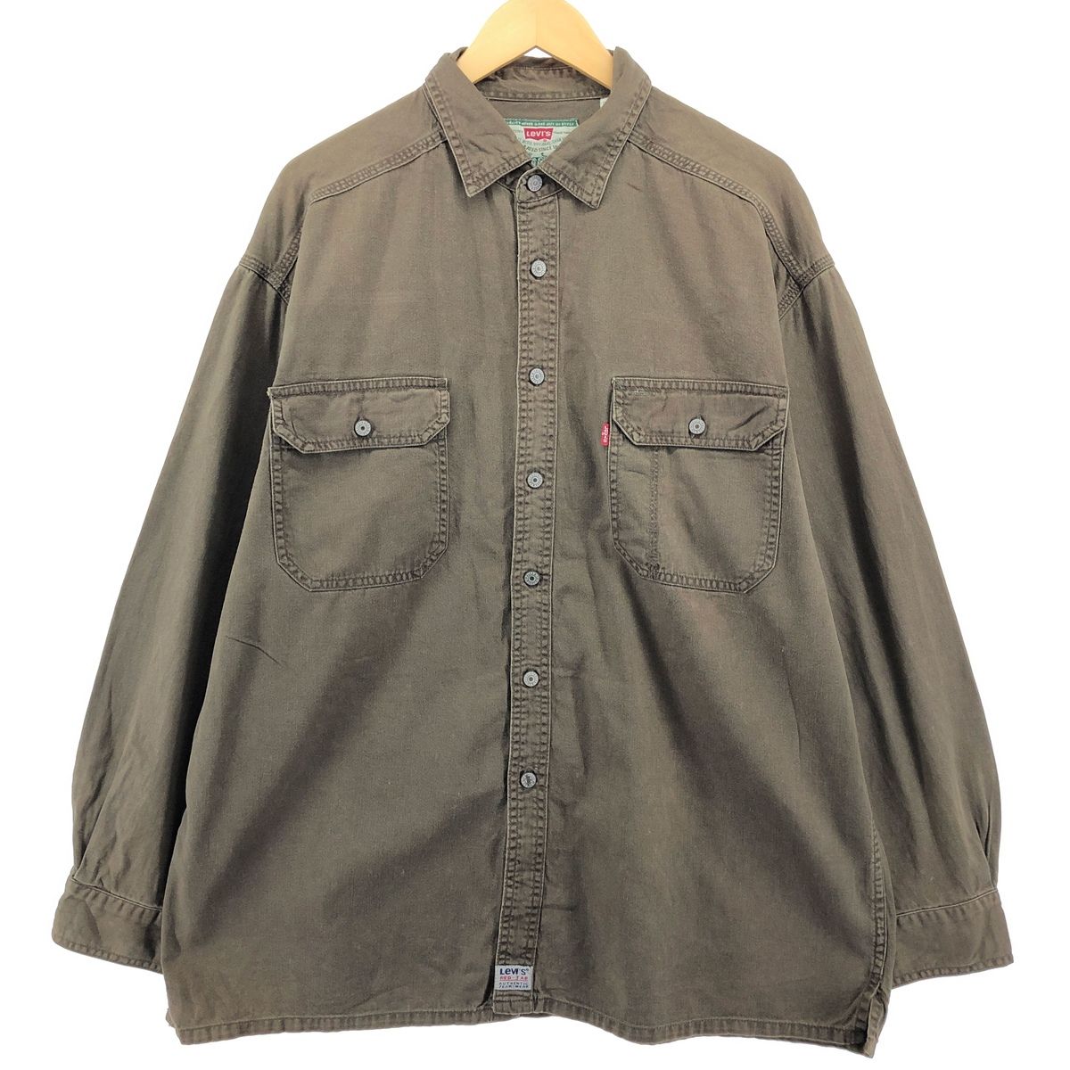 古着 90年代 リーバイス Levi's 長袖 デニムシャツ メンズXL相当 ヴィンテージ/eaa500306