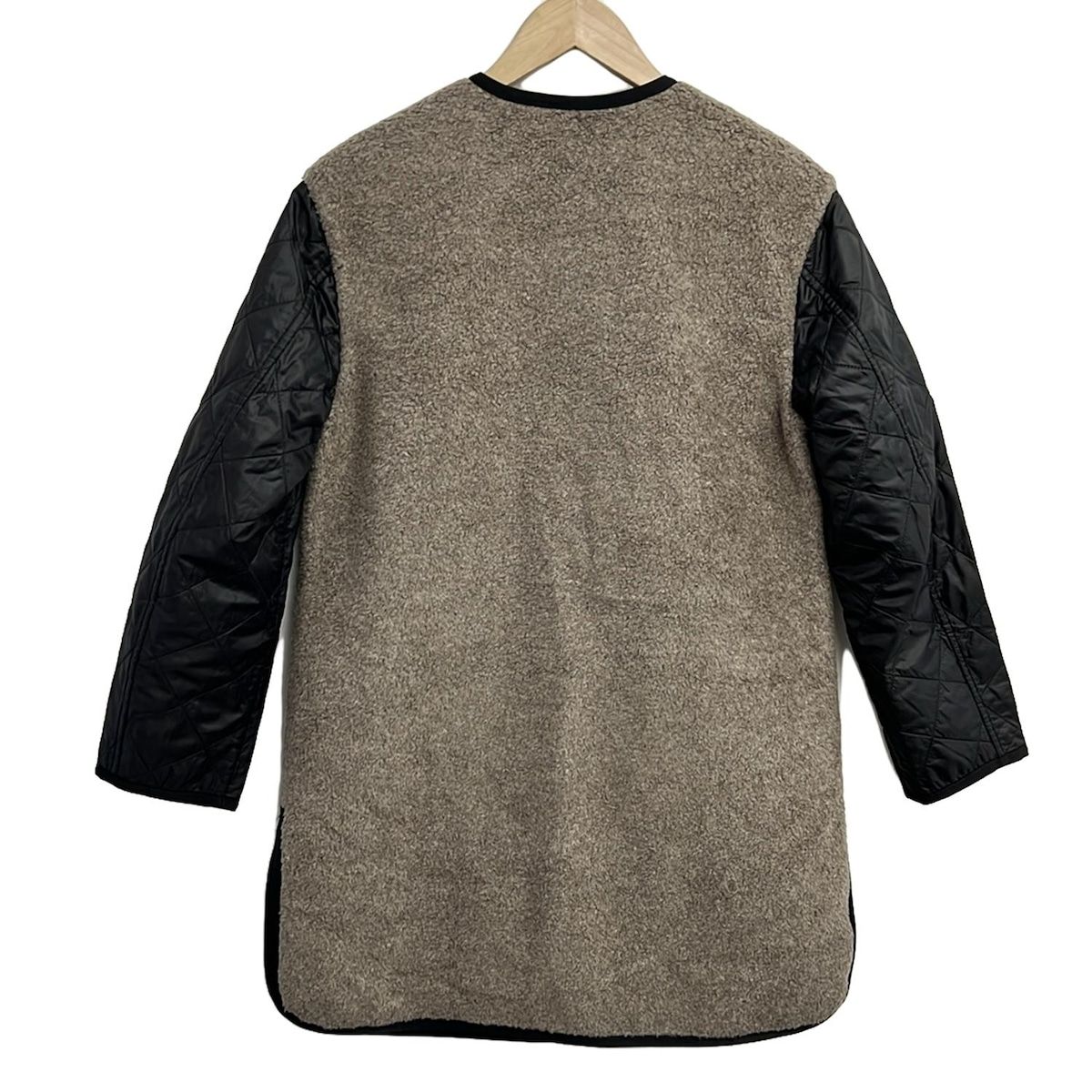 BLUE LABEL CRESTBRIDGE ブルーレーベルクレストブリッジ コート サイズ36 S レディース - グレージュ×黒×マルチ 中綿 冬 リバーシブル