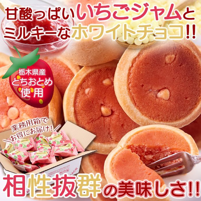 栃木県産とちおとめ100%使用！甘酸っぱい風味☆いちごタルト22個