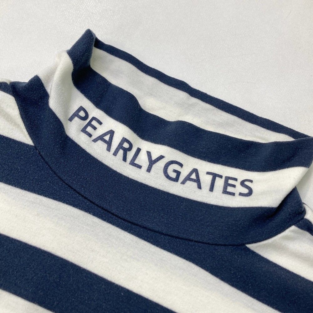 サイズ：0 PEARLY GATES パーリーゲイツ ハイネック 長袖Tシャツ