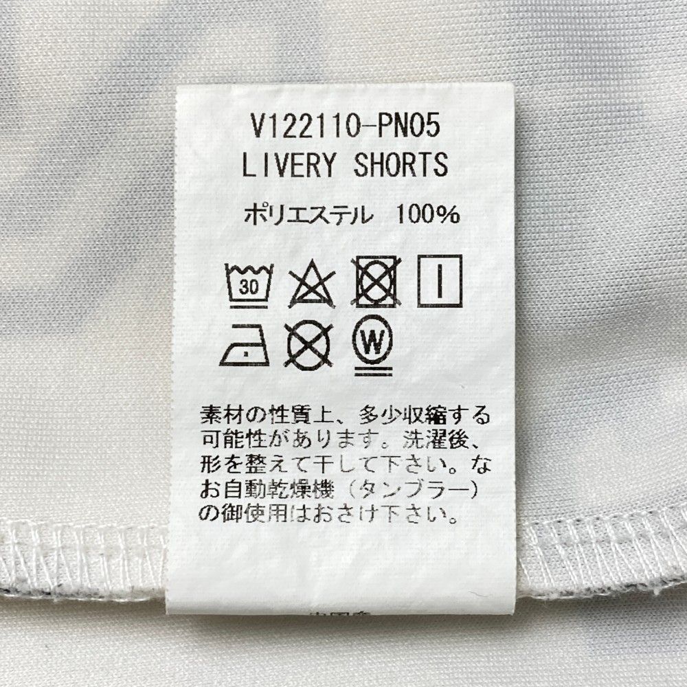 サイズ：M V12 ヴィトゥエルヴ  ハーフパンツ ロゴ総柄 ホワイト系 [240101445502] ゴルフウェア メンズ ストスト サイズ：M V12 ヴィトゥエルヴ ハーフパンツ ロゴ総柄 ホワイト