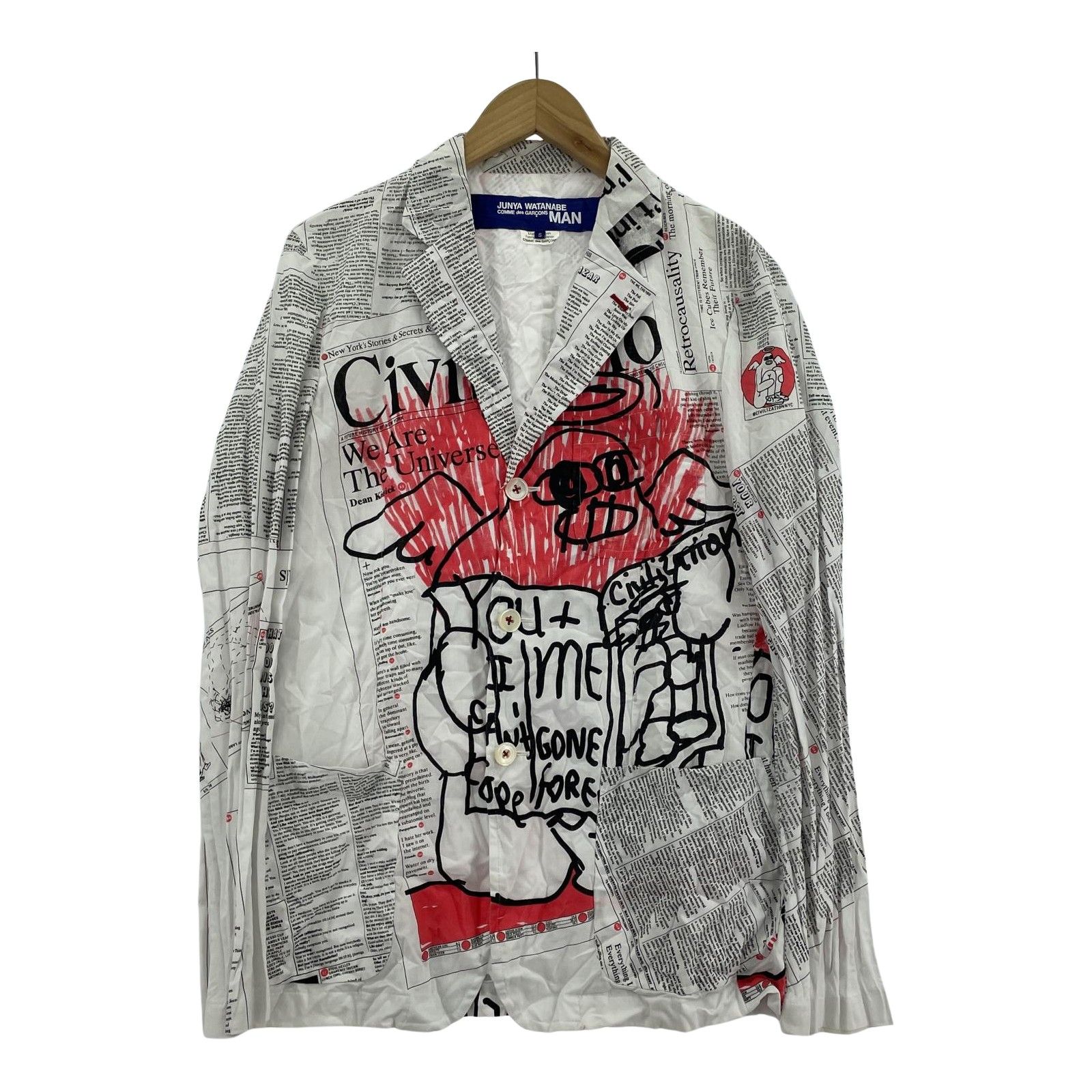 JUNYA WATANABE COMME des GARCONS 20SS シワ加工テーラードジャケット 