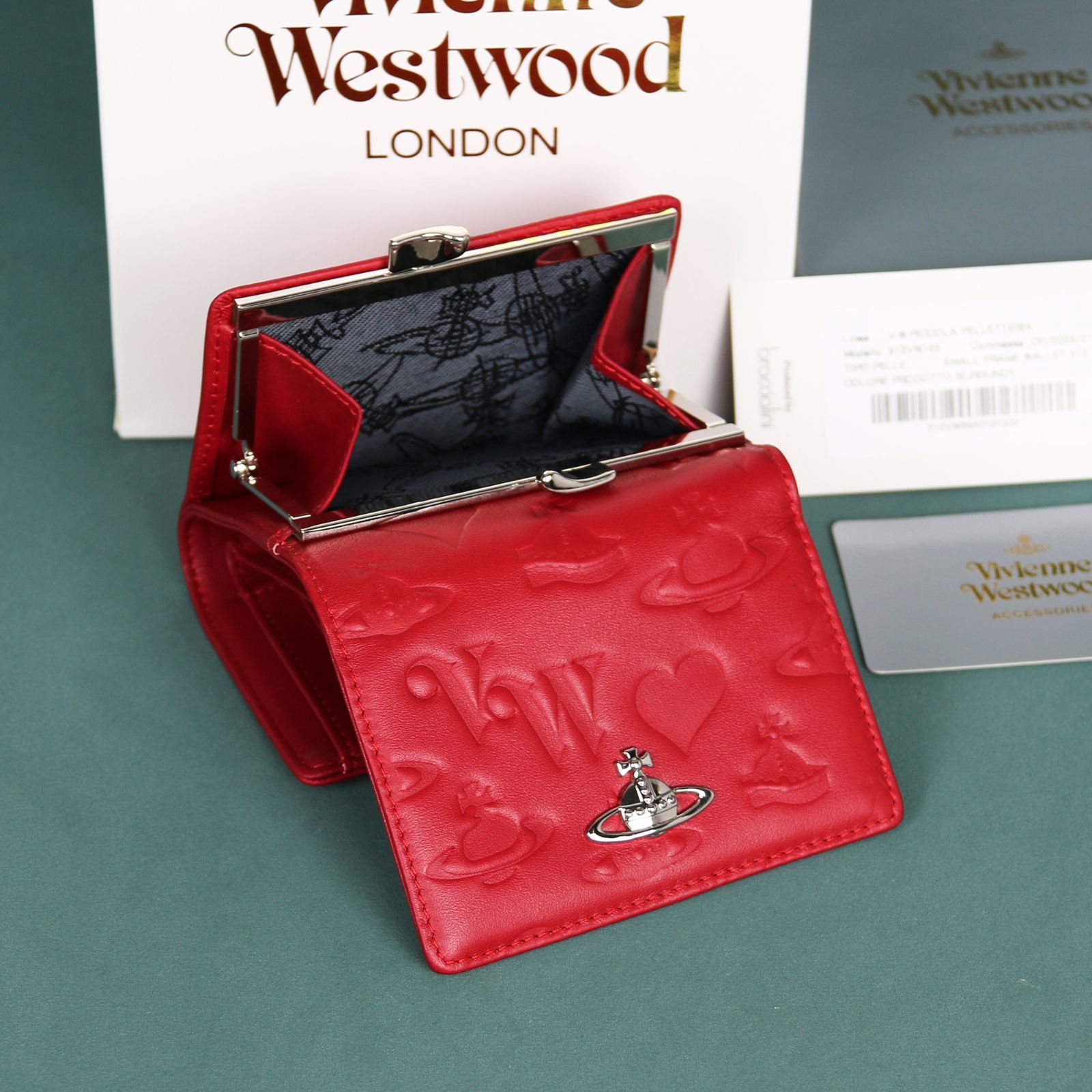 Vivienne Westwood 三つ折り財布 レッド レッド 三つ折り財布
