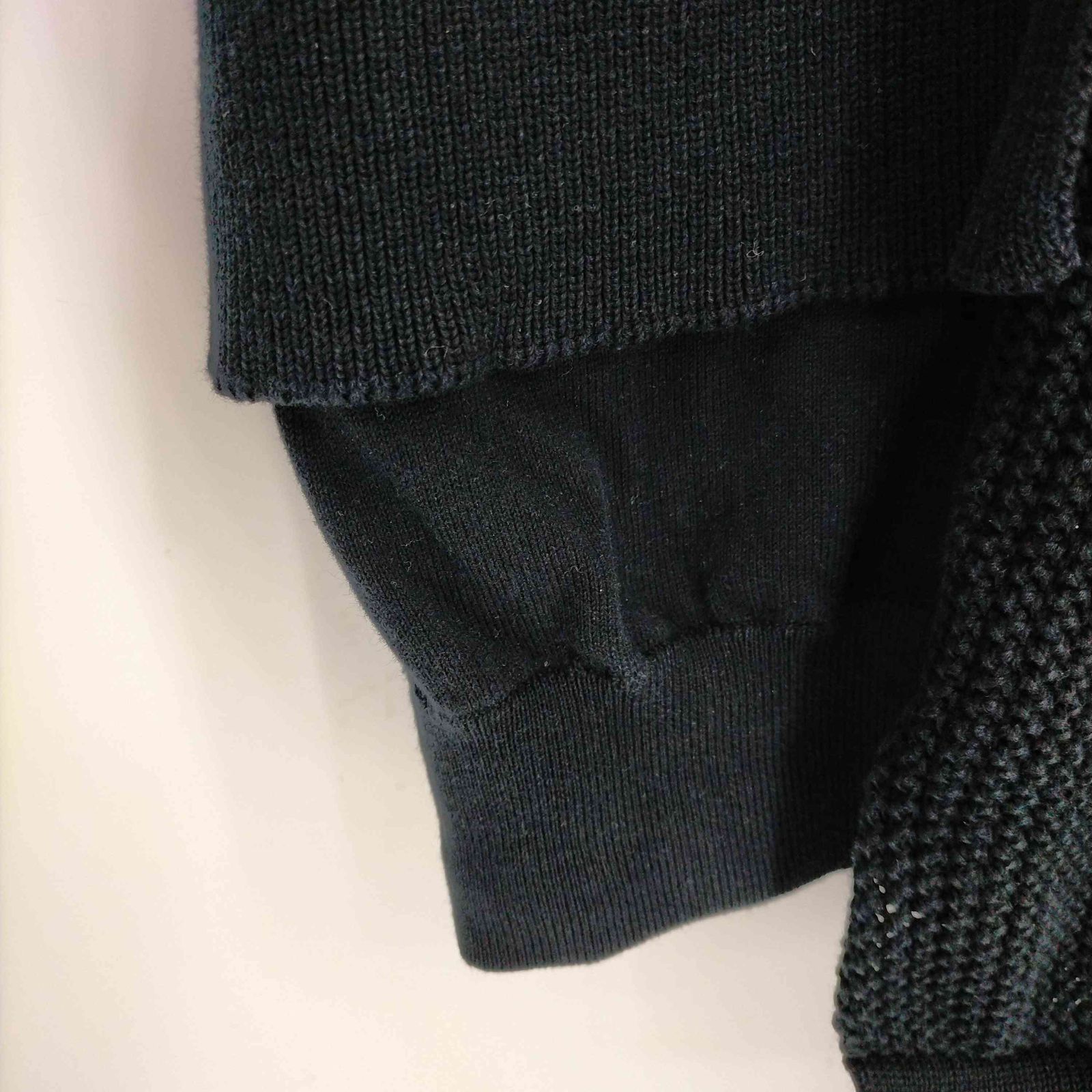 新品 メゾン マルジェラ 再構築 ドッキング ニット L 定8.31万 ブルー Maison Margiela アーティザナル リワーク カーディガン メンズ 17SS