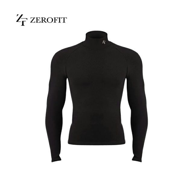 イオンスポーツ ゼロフィット ヒートラブ モックネック ブラックEONSPORTS ZEROFIT HEATRUB 速暖 抗菌防臭