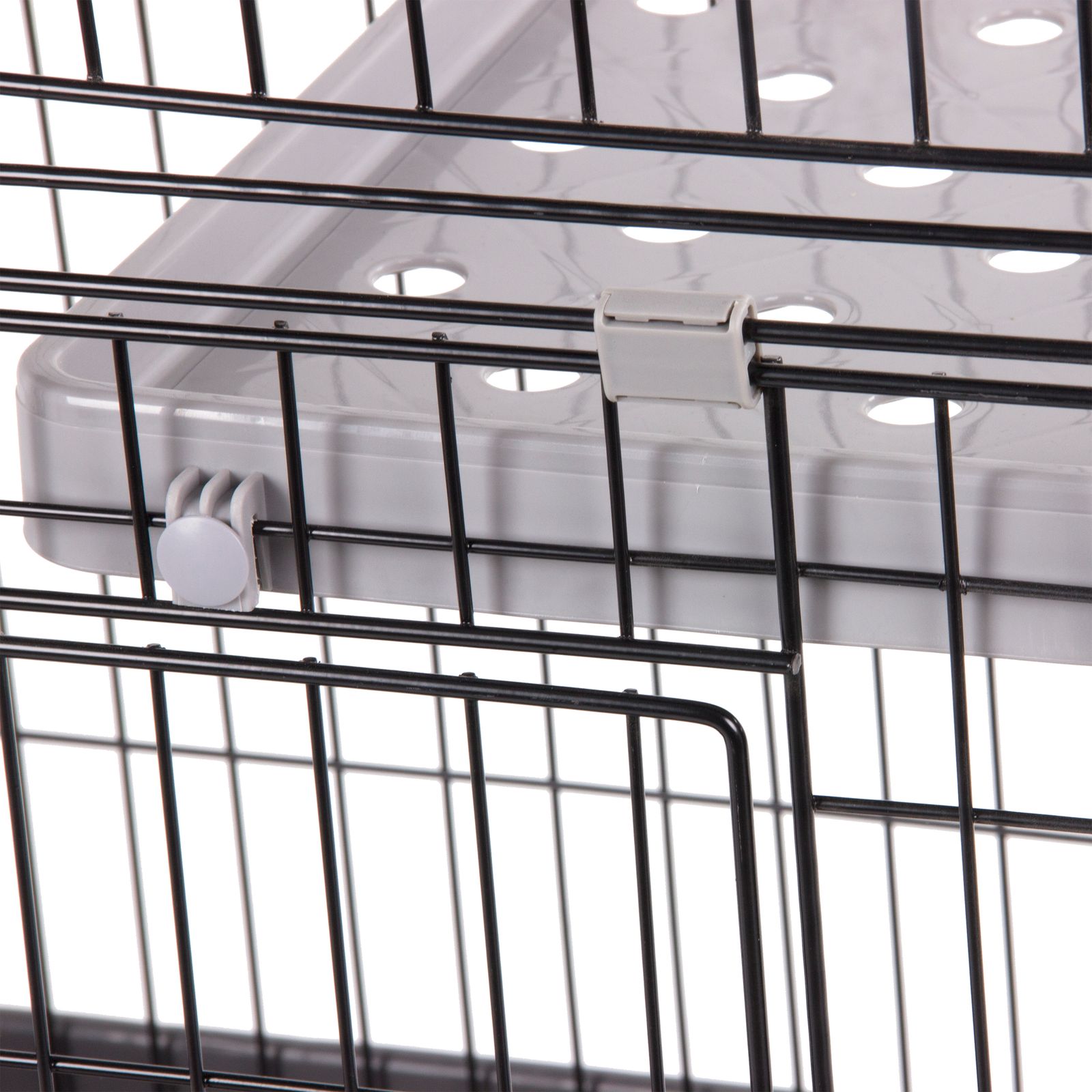 猫 ケージ トイレ付 ハンモック付 収納型 キャットケージ 3段 1段2段 キャスター付 キャットハウス ネコ グレー STEELWINDOWSANDDOORS_COM