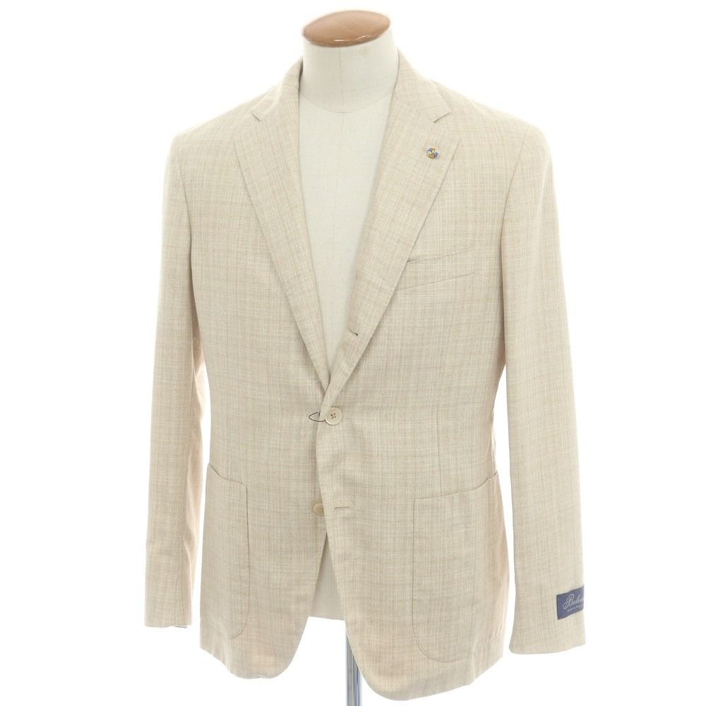 <美品>BELVEST × BEAMS F リネン シルク ジャケット 48 中古】【未使用】ベルベスト Belvest BEAMS F別注 シルク