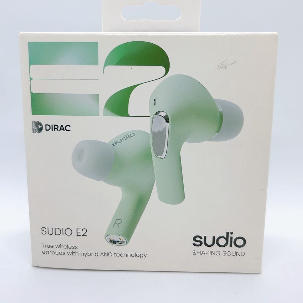 匿名配送】Sudio E2 ワイヤレスイヤホン Bluetooth グリーン 無線