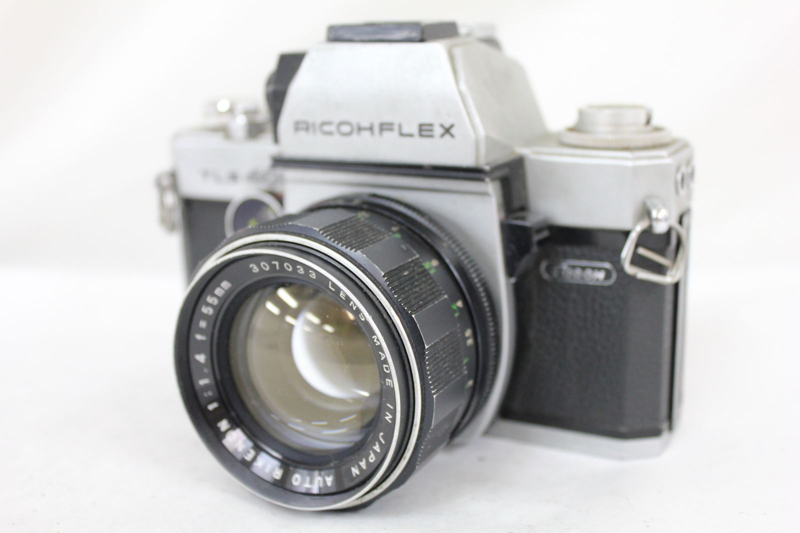 返品保証 リコー Ricohflex TLS 401 Auto Rikenon 55mm F1.4 M42マウント ボディレンズセット M6182