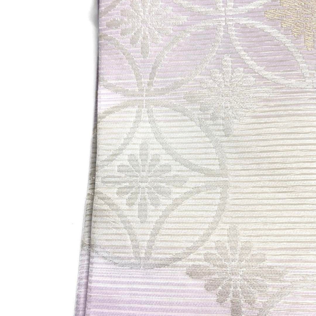 未着用 仕立て上がり 名古屋帯 夏用 絽 七宝 菊 西陣織 着物 074a d