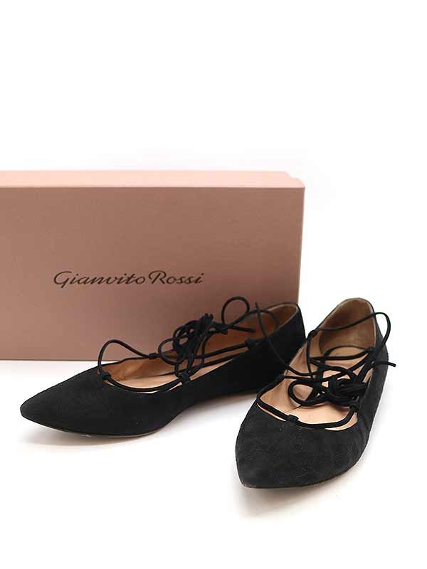 Gianvito Rossi ジャンヴィト ロッシ 15AW CAMOSCIO BLACK