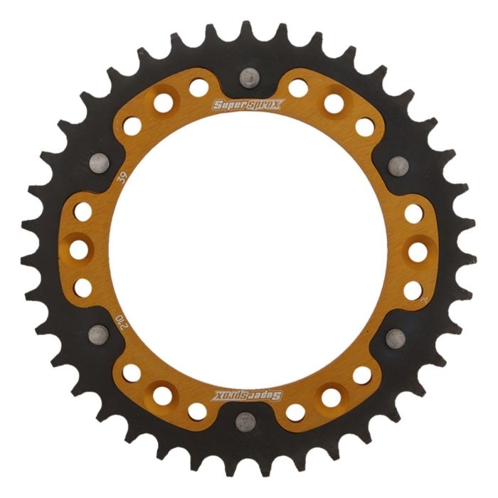 3営業日で発送 スーパースプロックス Supersprox ドリブン スプロケット リア ステルス STEALTH アルミ＆スチール 39T ゴールド R