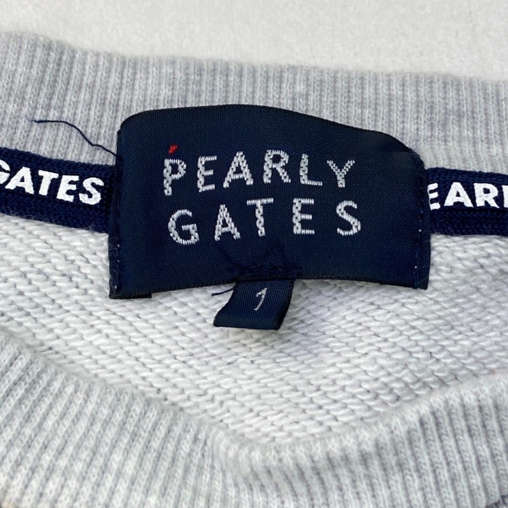 サイズ：1 PEARLY GATES パーリーゲイツ 2024年モデル 35周年モデル スウェットトレーナー  ネイビー系 [240101361190] ゴルフウェア レディース ストスト サイズ：1 PEARLY GATES パーリーゲイツ 2023年モデル