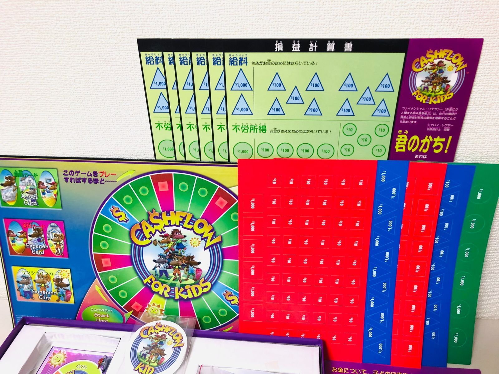 日本語版 キャッシュフロー・フォー・キッズ ボードゲーム