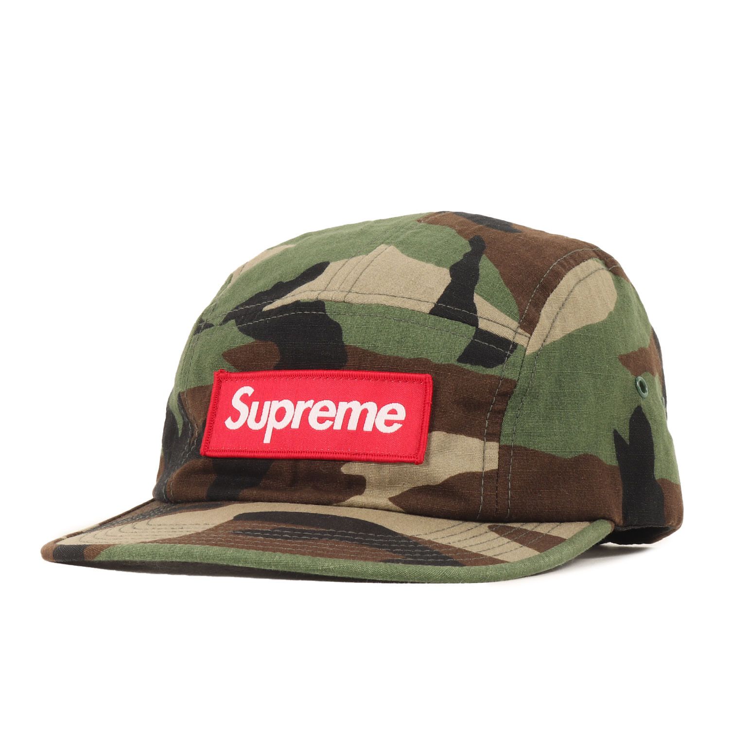 Supreme シュプリーム キャップ | リップストップ ボックスロゴ キャンプキャップ Camp Cap | ウッドランドカモ 迷彩 | ブランド 帽子 メンズ K4484