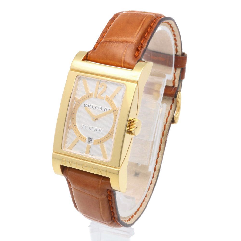 ブルガリ レッタンゴロ 腕時計 時計 18金 K18イエローゴールド RT45G