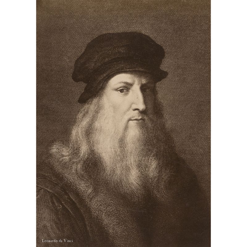 A3サイズ レオナルド・ダ・ヴィンチ ダヴィンチ 肖像画 ポスター ダ