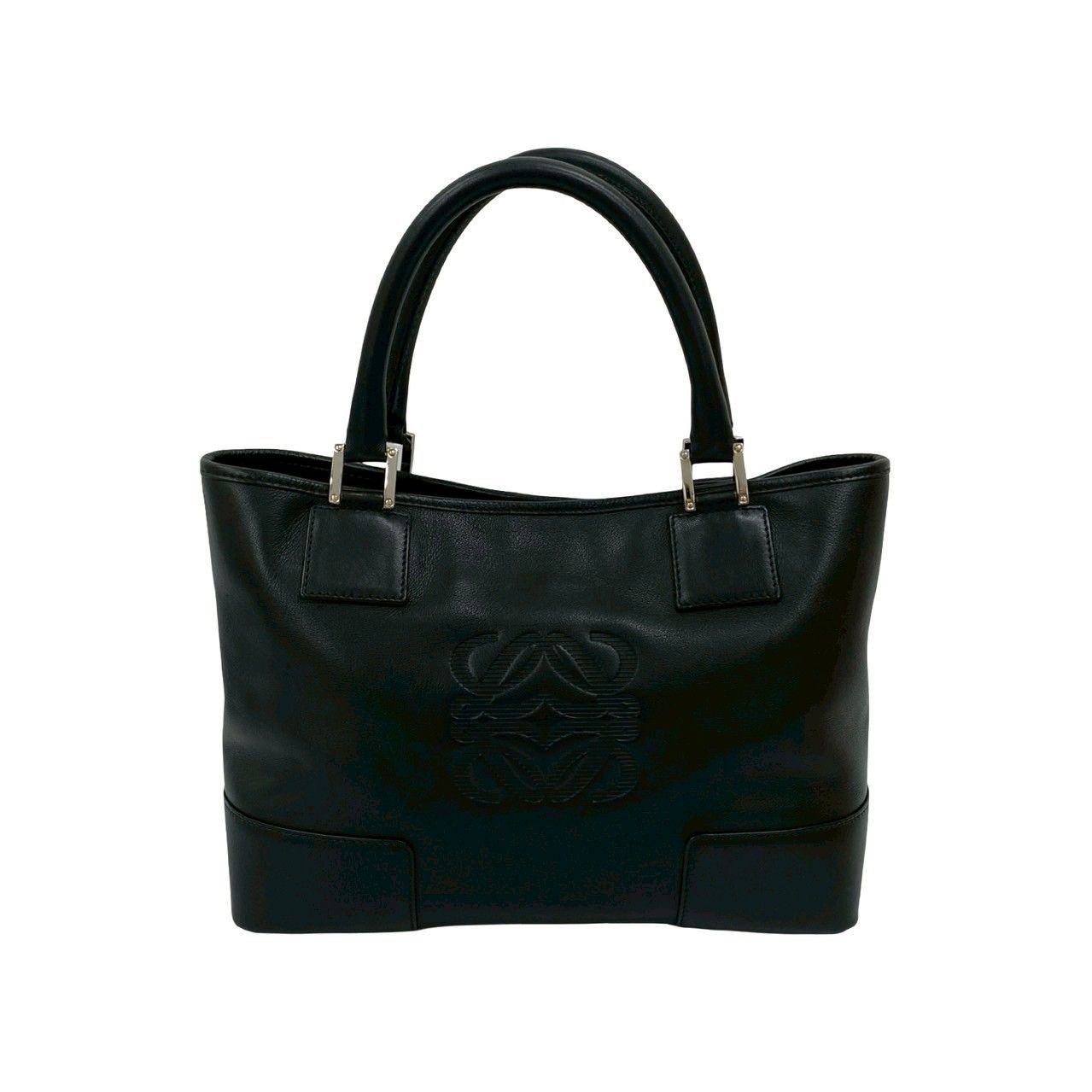 未使用品✨ロエベ　アナグラム　ゴールド　チャーム　ロゴ刻印　保存袋付き ロエベ LOEWE キーリング バッグチャーム アナグラム ロゴ金具