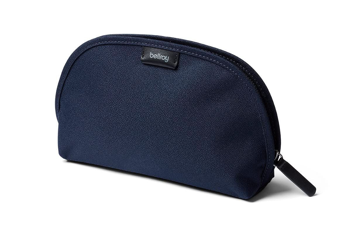 Color ネイビー Bellroy Classic Pouch エブリデイキット レザーと織布 ペン ケーブル 化粧品 小物 - Navy
