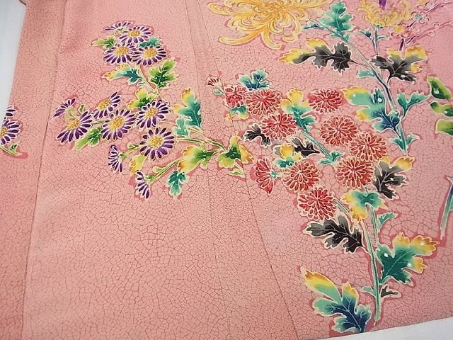 平和屋1□超希少 染彩芸術の巨匠 皆川月華 羽織 刺繍 花鳥文 金糸 鬼