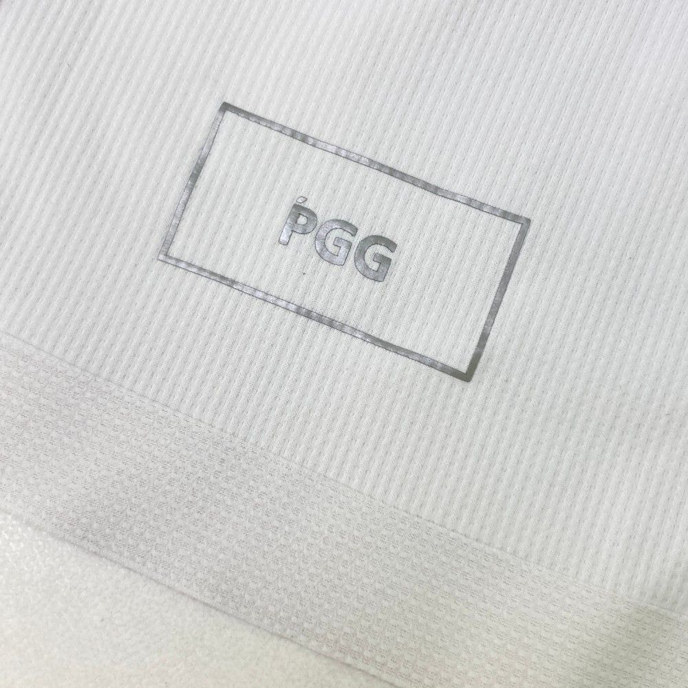 サイズ：6 PGG PEARLY GATES パーリーゲイツ 2023年 ハイネック 半袖Tシャツ  ホワイト系 [240101438943] ゴルフウェア メンズ ストスト サイズ：6 PGG PEARLY GATES パーリーゲイツ 2023年 ハイネック