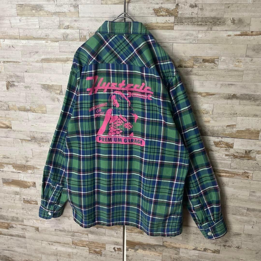 2144U ヒステリックグラマー HYSTERIC GLAMOUR ヒスガールロゴ チェック 長袖 シャツ KARIMZIABAT_FR